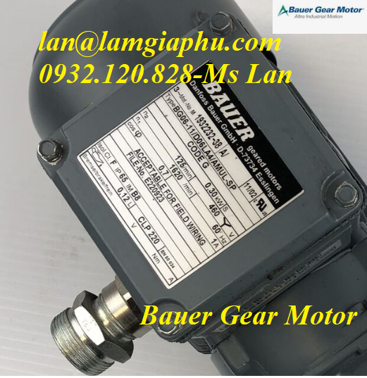 Động cơ giảm tốc Bauer BG06-11/D06LA4/AMUL-SP
