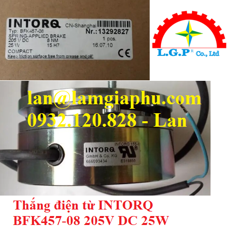 Thắng điện từ INTORQ BFK457-08