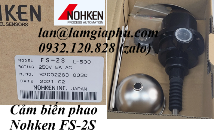 CẢM BIẾN MỨC DẠNG PHAO NOHKEN FS-2S L-500