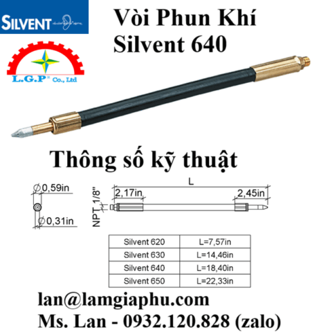 Silvent 640: Béc Phun Khí Nén