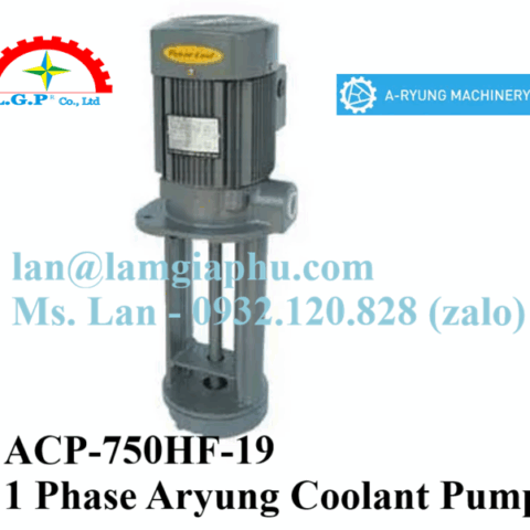 Bơm làm mát cao áp A-Ryung ACP-750HFP-19 cho máy CNC