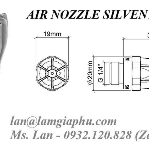 Béc Phun Khí Nén Silvent 209 L